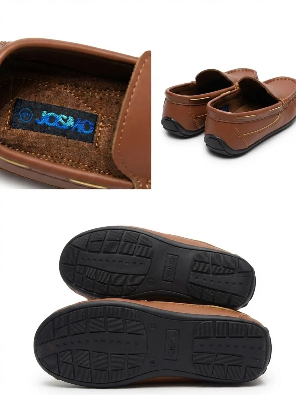 Josmo Boys Brown Slip-On Moccasin Loafers